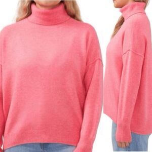 Vince Camuto Pink Oversized Turtleneck Sweater Medium